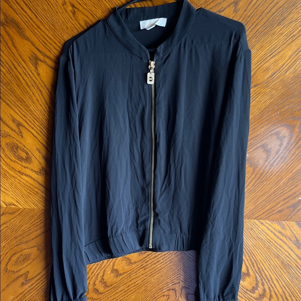 Michael Kors Black Bomber Jacket
